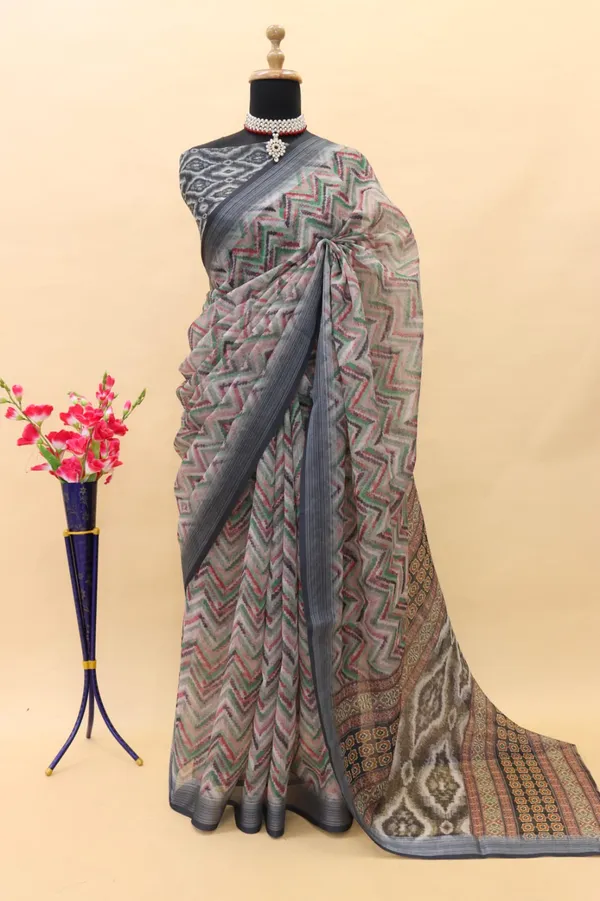 LINEN_FABRIC_DIGITAL_PRINT_SAREE